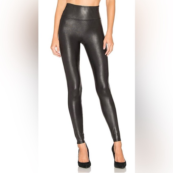 SPANX Faux Leather Leggings - Picture 1 of 3